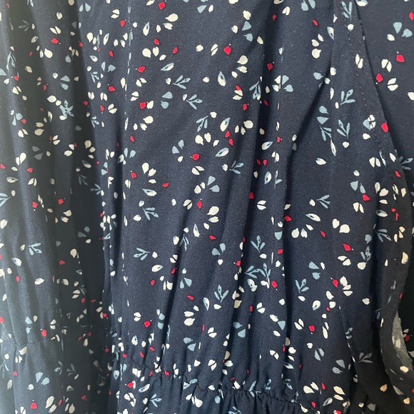 Navy floral print dress-Gap size L - Picture 2 of 5